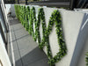 Artificial Extendable Hanging Flowering White Eucalyptus Vine UV Resistant 55cm - Designer Vertical Gardens artificial hanging ferns hanging garland