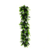 Artificial Extendable Hanging Flowering White Eucalyptus Vine UV Resistant 55cm - Designer Vertical Gardens artificial hanging ferns hanging garland