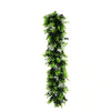 Artificial Extendable Hanging Flowering White Eucalyptus Vine UV Resistant 55cm - Designer Vertical Gardens artificial hanging ferns hanging garland
