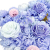 Artificial Flower Wall Backdrop Panel 40cm X 60cm Mixed Lilac Flowers - Designer Vertical Gardens Artificial hedge panels artificial vertical garden melbourne