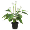 Artificial Flowering White Peace Lily / Calla Lily Plant 50cm - Designer Vertical Gardens Artificial Trees artificial vertical garden melbourne