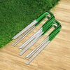 Artificial Grass Roll Pegs / Fake Grass Galvanized Metal Pegs With Green Top 100 Pieces - Designer Vertical Gardens artificial green wall installation Easy install