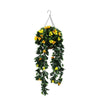 Artificial Hanging Basket Orange and Yellow Bouganvillea 30cm x 80cm Long UV Resistant - Designer Vertical Gardens artificial hanging ferns Hanging plant garland