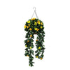 Artificial Hanging Basket Orange and Yellow Bouganvillea 30cm x 80cm Long UV Resistant - Designer Vertical Gardens artificial hanging ferns Hanging plant garland