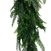 Artificial Hanging Boston Fern Garland – UV Resistant & Fire Rated (27cm x 84cm) - Designer Vertical Gardens artificial hanging ferns hanging fern