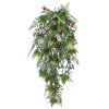 Artificial Hanging Christmas Myrtle And Flowering Holly UV Resistant 78cm - Designer Vertical Gardens artificial flower backdrop Artificial flower bouquet