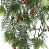 Artificial Hanging Christmas Myrtle And Flowering Holly UV Resistant 78cm - Designer Vertical Gardens artificial flower backdrop Artificial flower bouquet