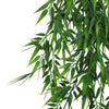 Artificial Hanging Dark Green Hanging Bamboo Leaf Garland Bush UV Resistant and Fire Rated 17cm x 76cm - Designer Vertical Gardens artificial hanging ferns hanging fern