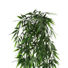 Artificial Hanging Dark Green Hanging Bamboo Leaf Garland Bush UV Resistant and Fire Rated 17cm x 76cm - Designer Vertical Gardens artificial hanging ferns hanging fern