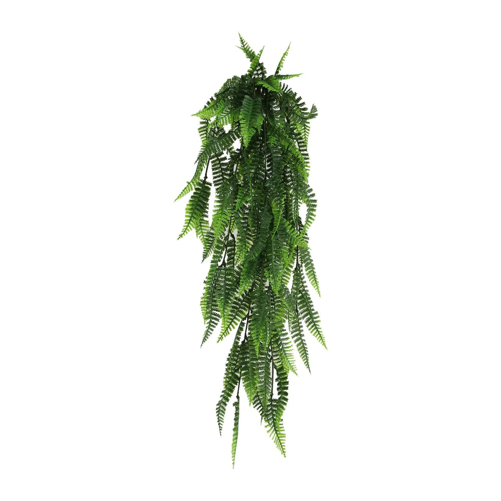 Artificial Hanging Fern Garland – UV Resistant & Fire Rated (18cm x 76cm) - Designer Vertical Gardens artificial hanging ferns hanging fern