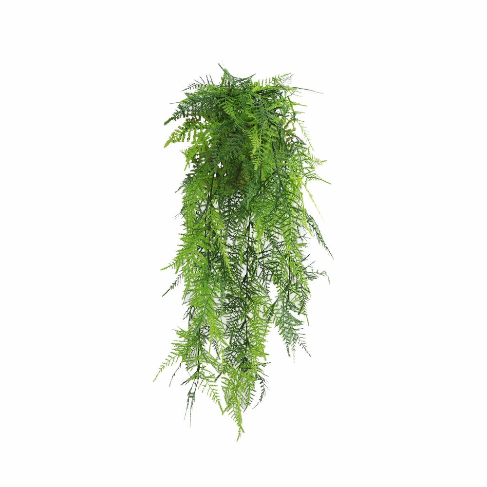 Artificial Hanging Lace Fern Garland – UV Resistant & Fire Rated (15cm x 76cm) - Designer Vertical Gardens artificial hanging ferns hanging fern