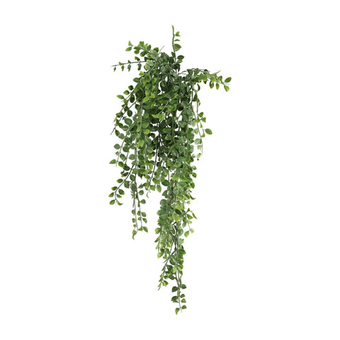 Artificial Hanging Pearls Garland – Dark Green (20cm x 79cm, UV Resistant & Fire Rated) - Designer Vertical Gardens artificial hanging ferns hanging fern