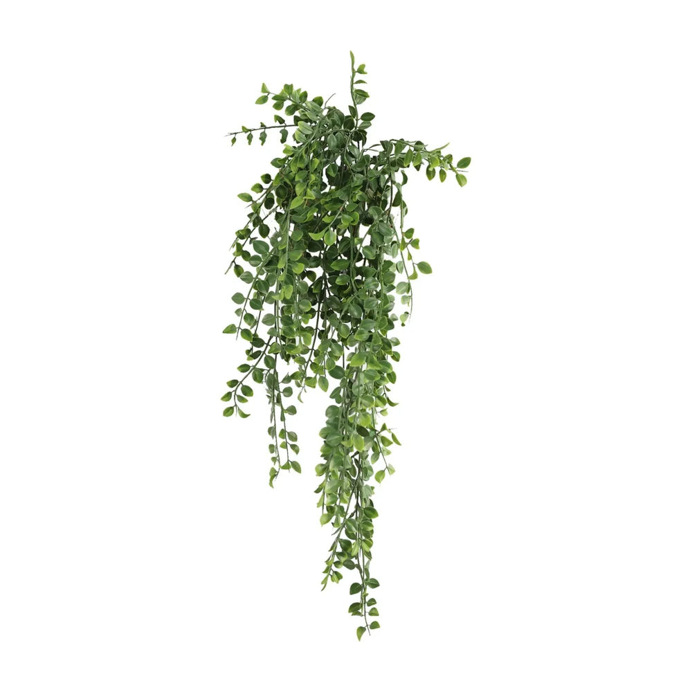 Artificial Hanging Pearls Garland – Dark Green (20cm x 79cm, UV Resistant & Fire Rated) - Designer Vertical Gardens artificial hanging ferns hanging fern