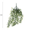 Artificial Hanging Plant (Heart Leaf) UV Resistant 90cm - Designer Vertical Gardens artificial green wall australia artificial vertical garden plants
