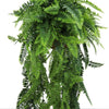 Artificial Lush Fern Hanging Basket UV Resistant (35cm x 125cm) - Designer Vertical Gardens Artificial Trees hanging