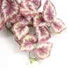 Artificial Red Variegated Hanging Tropical Ginger Plant 45cm - Designer Vertical Gardens fake plant stem hanging fern