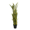 Artificial Snake Plant 150cm - UV Resistant Sansevieria with Yellow Edges - Designer Vertical Gardens Artificial Shrubs and Small plants Artificial Trees