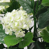 Artificial White Hydrangea Tree – Premium Faux Flowering Plant UV Resistant (90cm) - Designer Vertical Gardens