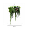 Black Artificial Hanging Green Wall Disc 60cm UV Resistant - Designer Vertical Gardens artificial hanging fern artificial hanging fern plant