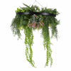 Black Framed Roof Hanging Disc With Draping Life - Like Plants 60cm - Designer Vertical Gardens hanging plants