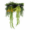 Black Framed Roof Hanging Disc With Draping Life - Like Plants 60cm - Designer Vertical Gardens hanging plants