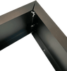 Black Metal Planter Small - Designer Vertical Gardens artificial green wall sydney artificial vertical garden melbourne