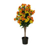 Bougainvillea Bloom Tree – Yellow & Orange Faux Florals (90cm, UV Resistant) - Designer Vertical Gardens Articial Trees Artificial Plants