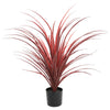 Burgundy Potted Artificial Long Grass (Yucca Grass) 75cm UV Resistant - Designer Vertical Gardens Artificial Shrubs and Small plants Artificial Trees