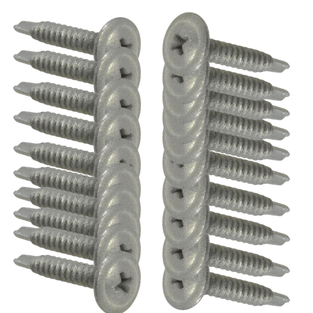 Cement Sheet & Blueboard Green Wall Screws 20pcs - Designer Vertical Gardens artificial green wall installation Easy install