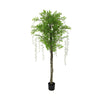 Flowering Artificial Wisteria With White Flowers 180cm - Designer Vertical Gardens Artificial tree Artificial Trees