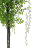 Flowering Artificial Wisteria With White Flowers 180cm - Designer Vertical Gardens Artificial tree Artificial Trees