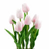 Flowering Pink Artificial Tulip Plant Arrangement With Ceramic Bowl 35cm - Designer Vertical Gardens Artificial Shrubs and Small plants Flowering plants