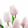Flowering Pink Artificial Tulip Plant Arrangement With Ceramic Bowl 35cm - Designer Vertical Gardens Artificial Shrubs and Small plants Flowering plants
