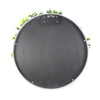Flowering White Artificial Green Wall Disc UV Resistant 50cm (Black Frame) - Designer Vertical Gardens artificial garden wall plants artificial green wall australia