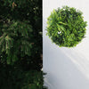 Flowering White Artificial Green Wall Disc UV Resistant 50cm (White Frame) - Designer Vertical Gardens artificial garden wall plants artificial green wall sydney