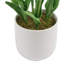 Flowering White Artificial Tulip Plant Arrangement With Ceramic Bowl 35cm - Designer Vertical Gardens Artificial Shrubs and Small plants Artificial Trees