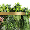 Gold Artificial Hanging Green Wall Disc 60cm UV Resistant - Designer Vertical Gardens artificial hanging fern Artificial vertical garden wall disc