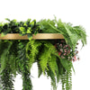Gold Framed Roof Hanging Disc with Draping Life - Like Plants UV Resistant 60cm - Designer Vertical Gardens artificial hanging fern plant artificial hanging ferns