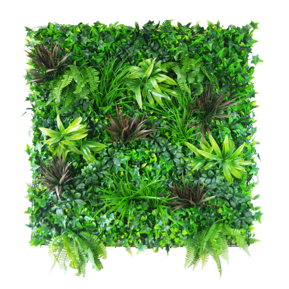 Green Beet Artificial Vertical Garden / Fake Green Wall 1m x 1m UV Resistant - Designer Vertical Gardens artificial garden wall plants artificial green wall australia