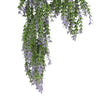 Hanging Purple & Green Willow Leaf Vine UV & Fire Rated (20cm x 76cm) - Designer Vertical Gardens artificial hanging ferns hanging fern
