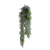 Hanging Purple & Green Willow Leaf Vine – UV & Fire Rated (20cm x 76cm) - Designer Vertical Gardens artificial hanging ferns hanging fern