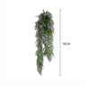Hanging Purple & Green Willow Leaf Vine UV & Fire Rated (20cm x 76cm) - Designer Vertical Gardens artificial hanging ferns hanging fern