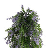 Hanging Purple & Green Willow Leaf Vine UV & Fire Rated (20cm x 76cm) - Designer Vertical Gardens artificial hanging ferns hanging fern