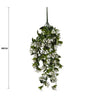 Hanging White Artificial Bougainvillea Plant UV Resistant 90cm - Designer Vertical Gardens Flowering plants hanging garland