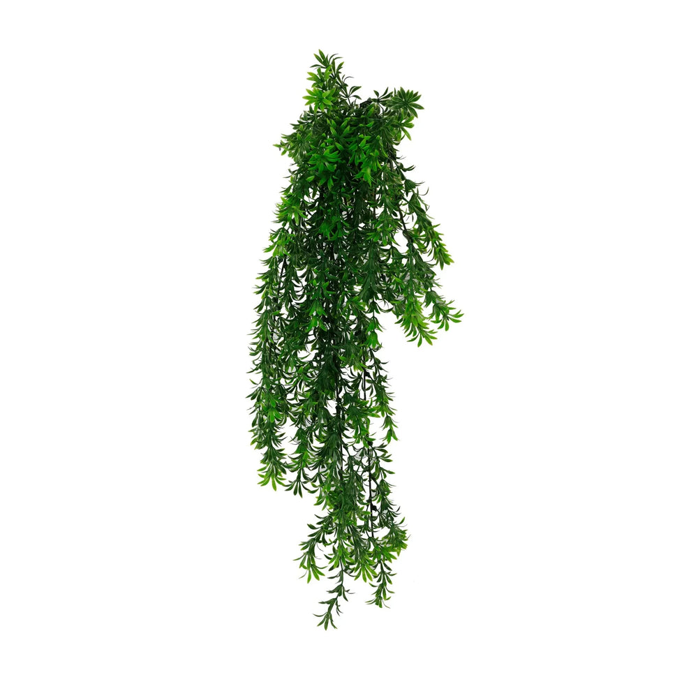 Hanging Willow Leaf Vine – UV & Fire Rated (18cm x 76cm) - Designer Vertical Gardens artificial hanging fern plant artificial hanging ferns