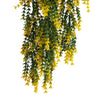 Hanging Yellow & Green Willow Leaf Vine – UV & Fire Rated (20cm x 76cm) - Designer Vertical Gardens artificial hanging ferns hanging fern