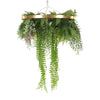 Imitation Gold Artificial Hanging Green Wall Disc 40cm (Limited Range) - Designer Vertical Gardens hanging fern hanging garland