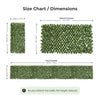 Luxury Laurel Leaf Artificial Hedge Trellis Screen 2m x 1m – SGS UV Resistant - angle view