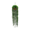 Luxe Cascade Hanging Fern Basket – UV Resistant (35cm x 140cm) - Designer Vertical Gardens hanging plants