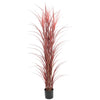 Luxury Burgundy Tall Potted Artificial Grass Plant UV Proof 180cm - Designer Vertical Gardens Articial Trees Artificial Plants